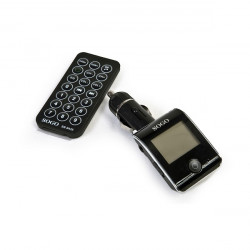 Modulator FM, SOGO 8435, Hands-free automat in timpul redari muzicii, Bluetooth, Microfon incorporat, Suport USB si Card SD, Neg
