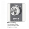 Calorifer electric cu ulei HAEGER, OH-009.008A 2000W, 9 elementi, 3 nivel de caldura, termostat reglabil, protectie la supraincalzire, roti pentru deplasare, indicator functionare, alb
