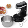 Mixer Planetar SOGO BAT-SS-14505B, 350 W,capacitate 3.5 L, accesorii interschimbabile, negru/inox