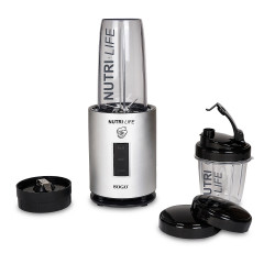 Blender multifunctional SOGO BAT-SS-5520, NUTRI-ACTIVE 0,95L, Fara BPA, 1200W, Argintiu
