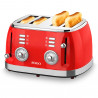 Prajitor de paine SOGO TOS-SS-5465, 4 felii, 1500 W, 6 nivel de rumenire, oprire automata, rosu