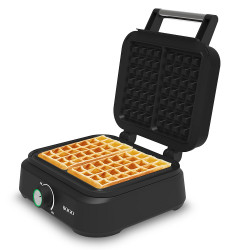 Aparat de preparat waffle,SOGO WAF-SS-7235, 1500W,2 Waffle,termostat reglabil,negru
