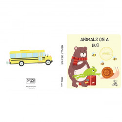 Set Puzzle Travel 20 piese si Carte - Animalele in autobuz, Sassi