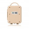 Mini frigider, SOGO NEV-SS-465, 48W, capacitate 4l, adaptor priza auto 12V, functie incalzire,Bej