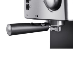 Espressor manual SOGO CAF-SS-5665, 850W, 19 bar, rezervor detasabil 1.6L, filtru dublu din inox, Negru/Inox