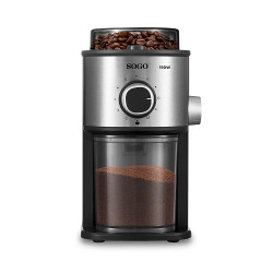 Rasnita de cafea SOGO MOL-SS-5236, 150W,  14 niveluri de macinare, otel inoxidabil, negru